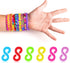 S Clips, 500PCS Clear Loom Rubber Band Clips Colorful Plastic Band Clips Bracelets and DIY Handicrafts Bracelet Making Refill Kit, Connectors Refi...