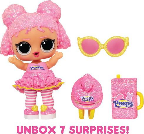 LOL Surprise Loves Mini Sweets - Peeps Fluff Chick with Collectible Doll, 7 Surprises, Spring Easter Theme, Peeps Limited Edition Small Doll - Gre...