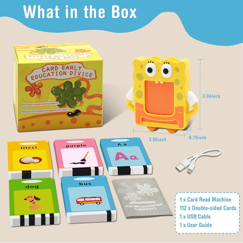 Talking Flash Cards,112 Cards with 224 Sight Words Kids Toddler Flash Cards Learning Toys,Educational Pocket Speech Autism Therapy Sensory Toys Gi...
