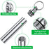 4 Pieces Metal Portable Toothpick Holder, aluminum alloy Pocket Toothpick Holder Aluminum Waterproof Case Toothpick Container with Keychain for Ou...