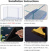 Fish Tank Aquarium Background - Black, Electrostatic Adhesion, Glue-Free, Easy Installation, Traceless Removal, Size 11.8 X 39 Inch...