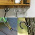 25 Pack Cup Hook Ceiling Hooks, 2.9 Inches, FineGood Vinyl Coated Screw-in Hanger for Indoor and Outdoor Use - Black...