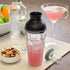 16oz Large Cocktail Shaker Bar Set- Includes Measuring Jigger, Strainer, 6 Printed Mixed Drink Recipe Measurements on Bottle- Fun Bartender Kit fo...