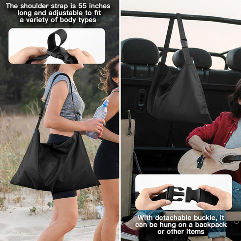 Beach Tent Carrying Bag Portable Sun Shelters Replacement Bag with Adjustable Shoulder Strap, Durable 900D Oxford Storage Bag with Two Zippers for...
