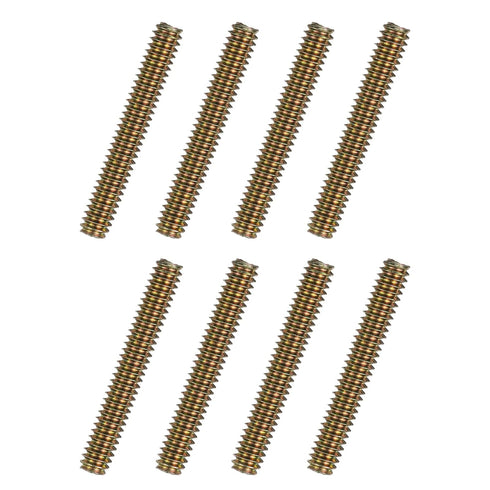 uxcell 8pcs Fully Threaded Rods 1/4x1-3/4" All Thread Studs Long Threaded Screw Carbon Steel for Furniture Garden Railing Mounting Assembly Fasten...