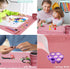 Silicone Painting Mat with Cup and Palette Removable, 20"X16" Thick Silicone Art Mat for Craft with Raised Edge, Artist Creator Mat Silicone for R...