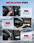 cciyu Left Side Mirror Glass Chrome Heated Flat Towing Mirror Glass Fits for 2012-2017 For Toyota Camry Driver Side Mirror Glass 8K0949102E-AUT...