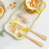 LIANYU 12-Piece Kids Gold Silverware Set, Stainless Steel Toddler Utensils, Hammered Metal Preschooler Flatware Cutlery Set, Children Tableware In...