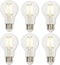 Westinghouse 5258020 6.5 Watt (60 Watt Equivalent) A19 Dimmable Clear Filament LED Light Bulb, Medium Base, 6 Pack...