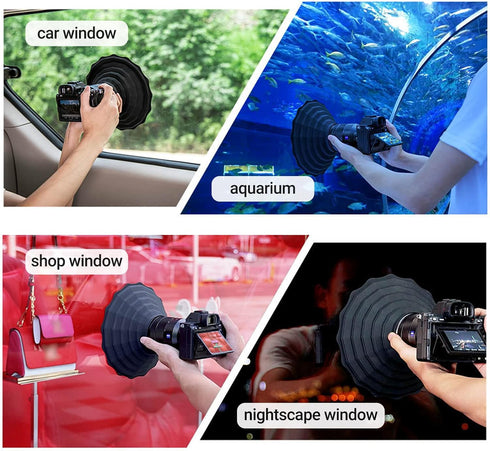 Silicone Lens Hood, Anti Reflection Lens Hood for Diameter 53-72mm Lens, Foldable Reversible Lens Shade for Canon RF 35mm EF-S 10-18 EF 50mm 28mm ...