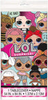 Unique LOL Surprise Rectangular Plastic Table Cover - 54' x 84', 1 Pc...
