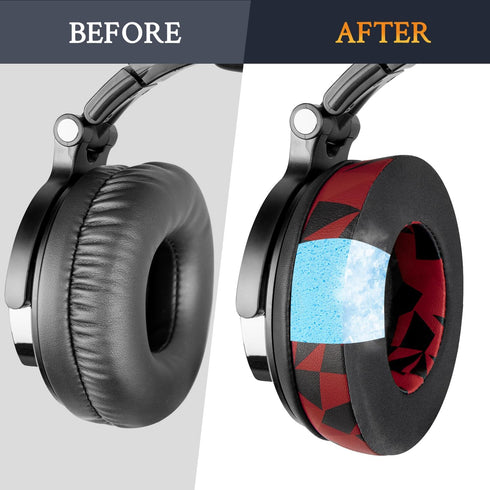 SOULWIT Cooling Gel Earpads Replacement for OneOdio Pro-10/Pro-30/Pro-50/Studio HiFi/Studio Pro-C Y80B/Monitor 60 Headphones, Ear Pads Cushions wi...