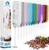 Powerful Milk Frother Handheld Foam Maker, Mini Whisk Drink Mixer for Coffee, Cappuccino, Latte, Matcha, Hot Chocolate, No Stand, Marble...