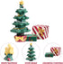 Christmas Aquarium Decoration Set: Christmas Fish Tank Decorations Xmas Tree Figure Present Box Miniature Resin Micro Landscape Ornaments for Fish...