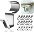 18 Pack Vinyl Siding Hooks Hanger, Siding Hooks for Hanging Outdoor, No Hole Siding Clips to Hang Things, Heavy Duty Stainless Steel Decor Hooks f...