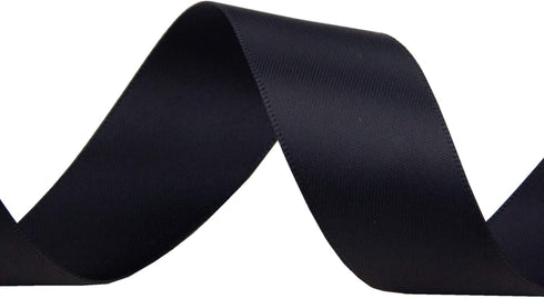 VATIN Double Face Black Satin Ribbon 1" Continuous 25 Yards,Black Polyester Fabric Ribbon use for Bows Bouquet, Gift Wrapping, Floral Arrangement ...
