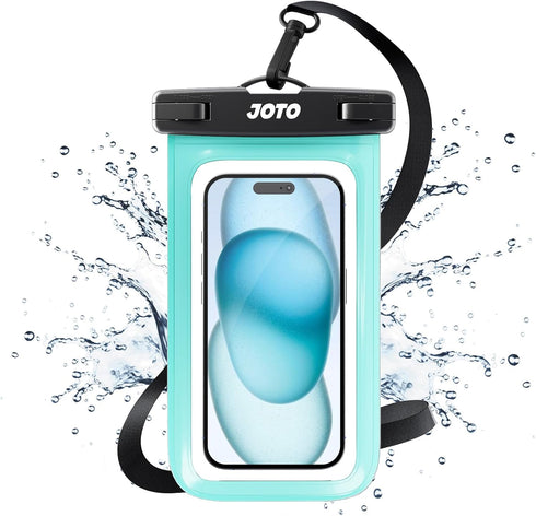 JOTO Up to 7" Universal Waterproof Phone Case for iPhone 16 15 14 13 Plus Pro Max, IPX8 Cellphone Dry Bag 12 11 Pro Max XR X 8 7 6S Plus SE, Galax...