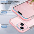 MATEPROX Compatible with iPhone 15 Plus Case, Clear Thin Slim Crystal Transparent Cover Shockproof Bumper Case for iPhone 15 Plus 6.7" 2023-Pink.....