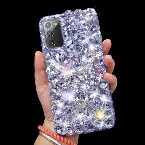 Bonitec for Samsung Galaxy Note 20 Case 3D Glitter Sparkle Bling Case Luxury Shiny Crystal Rhinestone Diamond Bumper Clear Gems Protective Case Co...