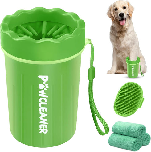 Dog Paw Cleaner, Dog Paw Washer, Paw Buddy Muddy Paw Cleaner, Pet Foot Cleaner for Small Medium Breed Dogs and Cats (with 3 Absorbent Towel)...