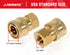 YAMATIC Pressure Washer Adapter, 1/4 Inch Quick Connect Fittings, Solid Brass, 1/4'' Quick Connect Socket to 1/4'' Female NPT, Power Washer Couple...