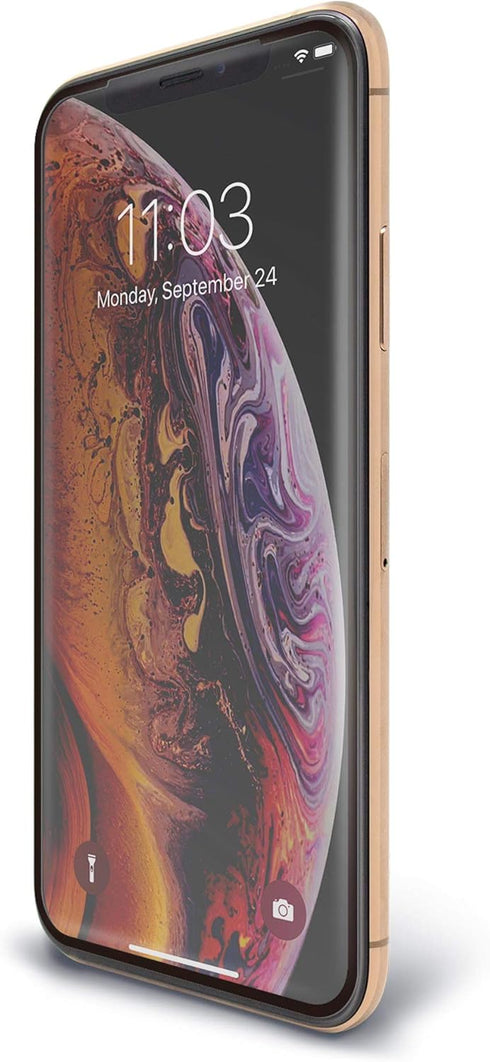 BodyGuardz - Pure 2 Edge Glass Screen Protector for Apple iPhone Xs/X, Ultra-Thin Edge-to-Edge Tempered Glass Screen Protection......
