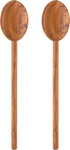 Eddington’s Italian Olive Wood Cooking Spoon, Handcrafted in Europe, Set of 2...