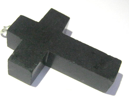 CRYSTALMIRACLE Beautiful Black Tourmaline Gemstone Single Cross Pendant crystal Healing Fashion Jewelry Men Women Gift handcrafted...
