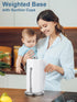 SMARTAKE Paper Towel Holder, Paper Towel Dispenser Standing Weighted Base Non Slip, Spring Arm for Easy Tear, Stainless Steel Paper Towel Holder f...