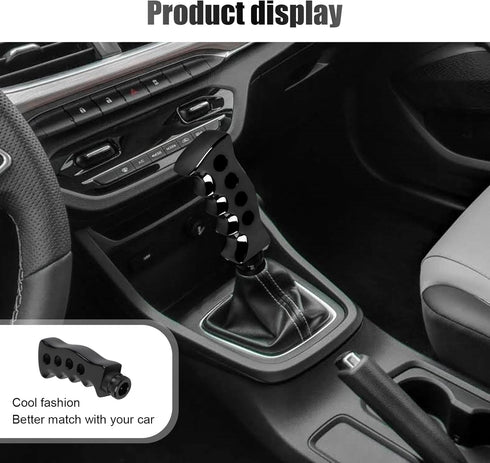 1 PC Car Manual Gear Shift Knob, Knife Handle Decoration Comfortable Grip Modified Gear Shifter with Adapter, Resin + Metal Gear Lever Wave Stick ...