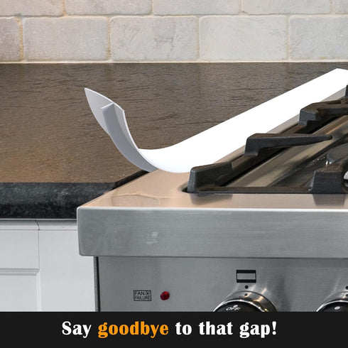 Silicone Stove Counter Gap Cover by Kindga, 21" Easy Clean Gap Filler Sealing Spills Between Kitchen Counter, Appliances,Stovetop, Oven, Washing M...