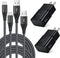 Adaptive Fast Charging USB Wall Charger Kit, Qihop 2-Pack Fast Charging Block Android Phone Charger with 6ft USB Type C Cable for Samsung Galaxy S...