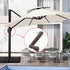 Patio Umbrella Crank Handle, Patio Umbrella Accessories, Outdoor Umbrella Parts Replacement Heavy Duty Holder Umbrella Hand Crank for Picnic Beach...