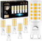 Sailstar G9 LED Bulb Dimmable 2700K Soft Warm White 6 Pack, T4 G9 4W Replacement for 40 Watts Halogen, Ceramic Bi Pin Base, 120V 400 Lumen 360°Bea...