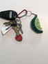 Crochet Plush Keychain - Strawberry, Cherry, Watermelon, Kiwi, Orange, Lime - Handmade Keychain Accessory Amigurumi...