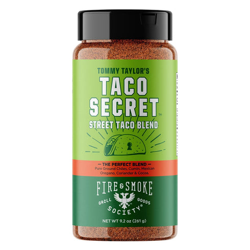 Fire & Smoke Society Taco Secret Taco Seasoning Mix | XLarge Bottle | Fajita Seasoning Mix, Carnitas, Meat, Mexican Spice Blend | MSG Free, Gluten...
