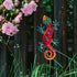 Tuokiuhn Metal Outdoor Red Gecko Wall Decor Lizard Garden Decoration Outdoor Fence Yard Wall Art Country Farmhouse Decor 13.5 * 7.5Inch...