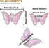 4 pcs Butterfly Handle Creative Cabinet Drawer Wardrobe Dresser Zinc Alloy Knob Furniture Door Single Hole Handle Door Handle (Pink Butterfly)...