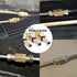 MuHize 6 Inches Brake Line Kit - 3/16 Zinc Coated Brake Line Tube with fittings, Each End Bubble Flared Brake Line Tubing with 6 Fittings and 2 Un...