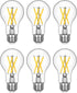 EDISHINE 6 Pack LED Edison Bulbs, A19 Dimmable LED Light Bulb, 800LM 4000K Cool White Light, 240° Beam Angle & E26 Base, 8W Equivalent 60W, Decora...