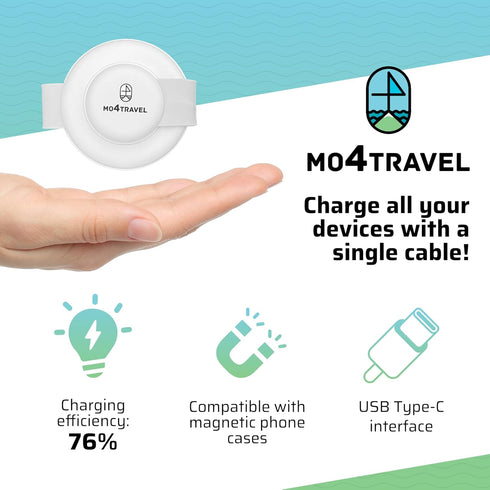 Pocket Size EDC Charge Magnetic 3 in 1 Charging Station for Apple Magsafe Charger, Foldable Max Fast Wireless Charger for iPhone 15/14/13/12 Pro/P...