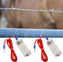 2 Pack Electric Fence Tape Connector, Polytape to Polytape Connector, Polytape to Energizer Connector, with 90 cm Wire (to Energizer)...
