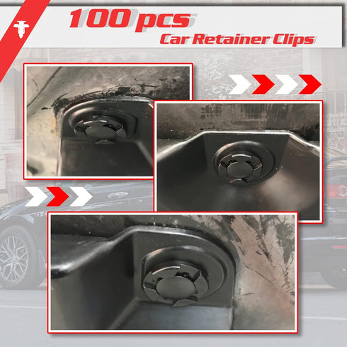 OTUAYAUTO 100PCS Push Type Retainer Bumper Clips, 8mm Fender Liner Clips Replacement for Nissan, Infiniti - Trim Rivet Body Fasteners Replace OEM:...