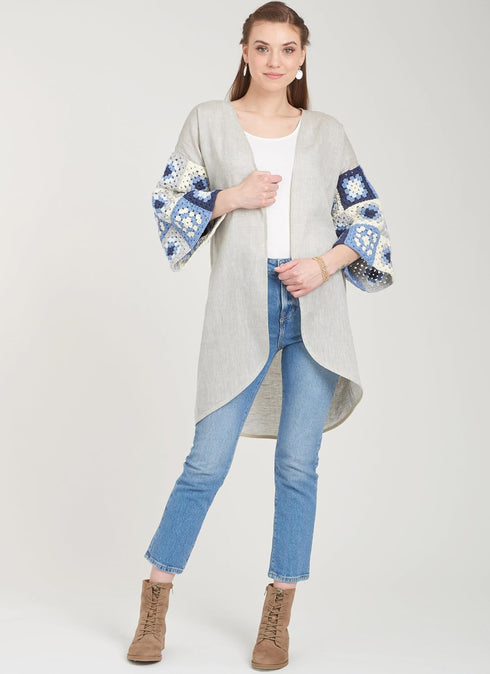 Simplicity SS9633AMisses' Crochet Top, Jacket and Bag Sewing Pattern Kit, Code S9633, Sizes XS-S-M-L-XL, Multicolor...