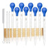 Droppers 10ml Pipettes Glass Graduated Dropper Lab Pipette Liquid Pipette (8)...