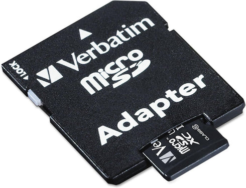 Verbatim 64GB Premium MicroSDXC Memory Card with Adapter, UHS-I V10 U1 Class 10 (44084)...