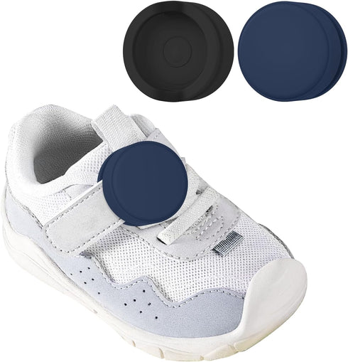 2 Pack Apple AirTag Holder for Kids, Soft Silicone Waterproof Air Tag Case Holder for Children Shoes Shoestring, Pet Collar, Backpack (Black+Navy ...