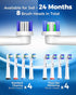 Rotating Electric Toothbrush for Adults with 8 Brush Heads (2 Types), 4 Modes Deep Clean Electric Toothbrush with Rechargeable Power and 2 Min Sma...