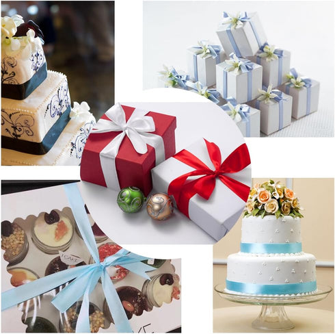 Double Face Satin Ribbon 1" Wide x 20 Yards for Party Wedding Home Decoration Handmade Craft (810 Ivory)...