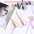 YaeYur 240PCS Triangle Earring Beading Hoop Set for Jewelry Making Beading Hoop Earrings 100PCS Earring Hooks 100PCS Silicone Earring Backs (K Gol...